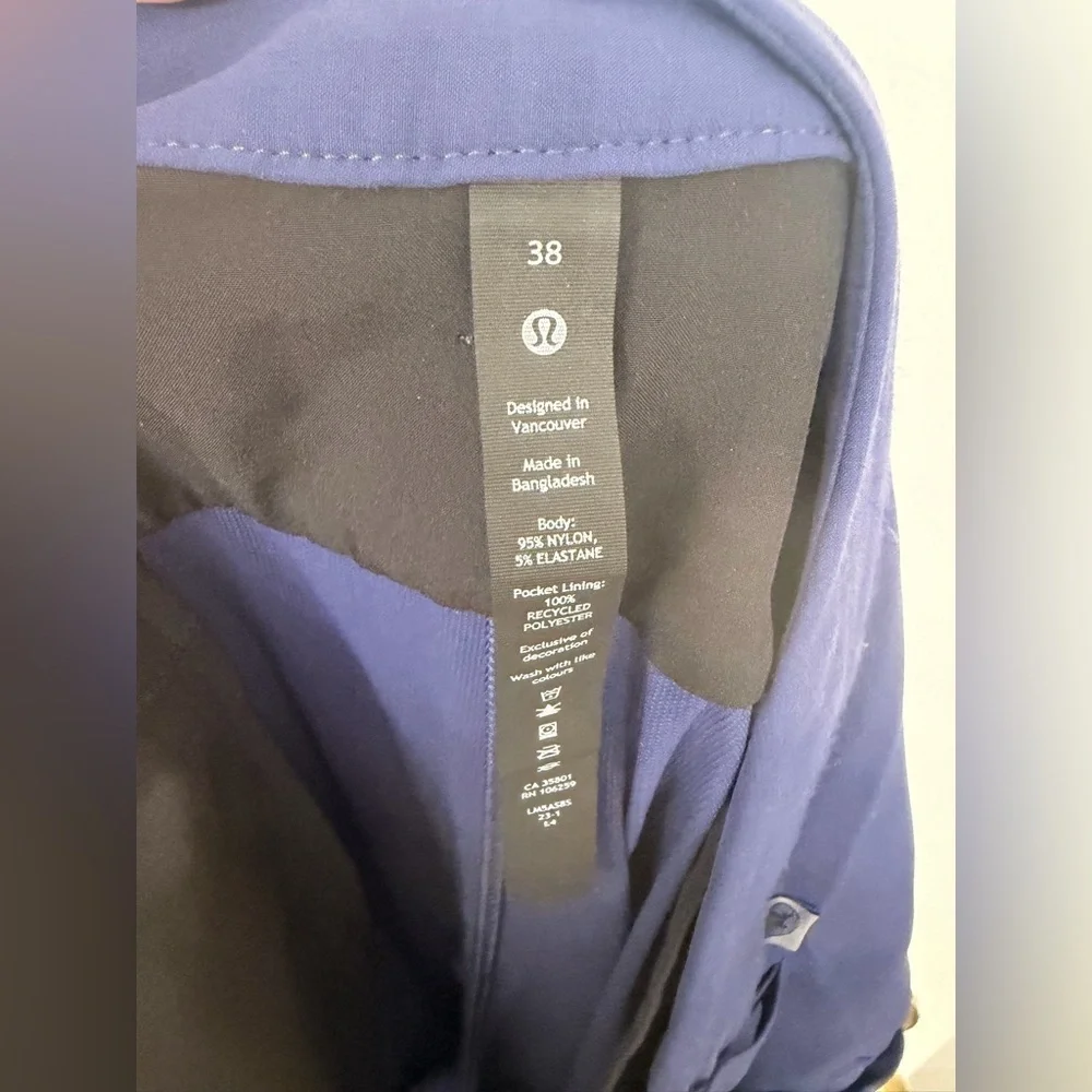 Lululemon Commission Classic Golf Pants Blue Size 38